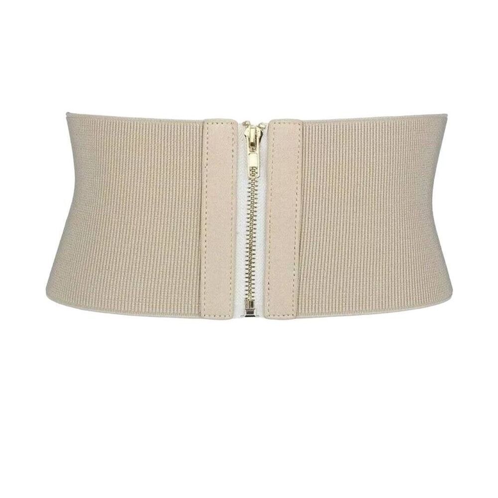 Shapewear Corset Elastic Waist Slimming Belt Wide Tummy Zipper One Size NEW